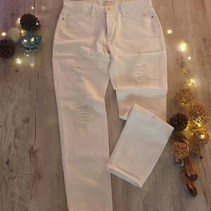 white skinny frame jeans for women size 25